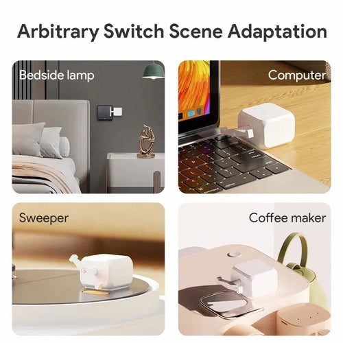 Tuya Wifi Bluetooth Rechargeable 5.2 Smart Switch Fingerbot plus Robot Button Pusher Arm Switch Support Alexa Google Home