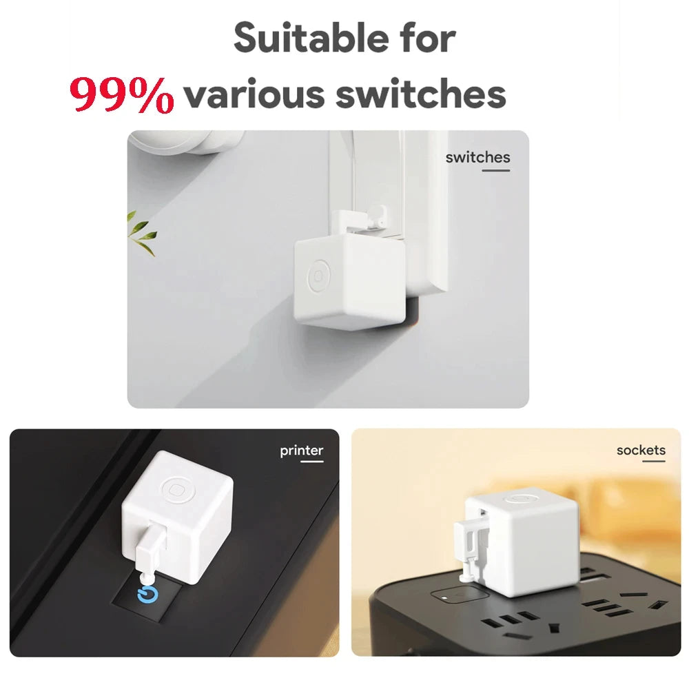 Tuya Zigbee Smart Touch Fingerbot plus Type-C Rechargeable Robot Button Pusher Arm Switch Works with Alexa Google Home Alice