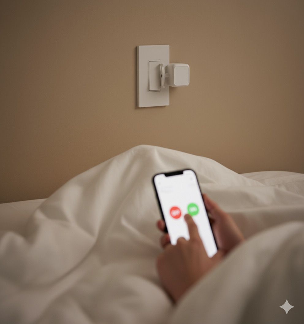 מפעיל מתגים חכם לשליטה מהירה מהטלפון